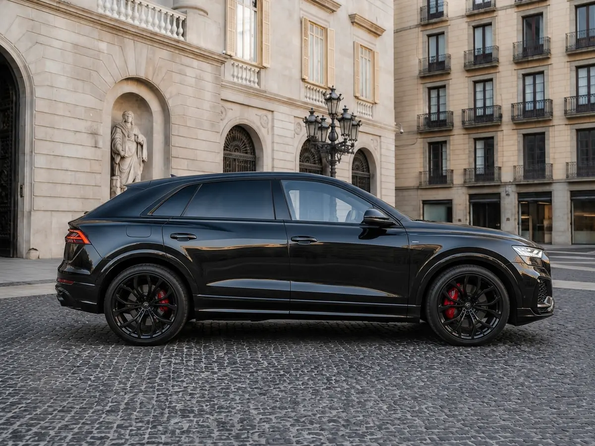 Audi Q8 2025, Außenansicht — Munich Luxury Cars, München. Der Audi Q8 verkörpert die ruhige, souveräne Seite des SUV-Segments: 340 PS, fünf…