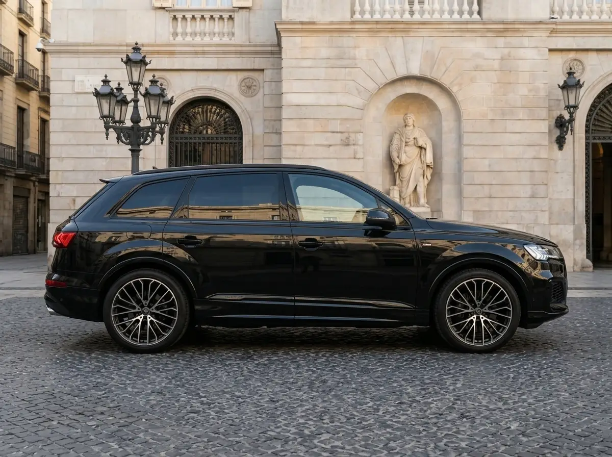 Audi SQ7 2025, Innenraum — Munich Luxury Cars, München. Der Audi SQ7 verbindet die Statur eines großen SUV mit der Leistung eines Sportwagens:…