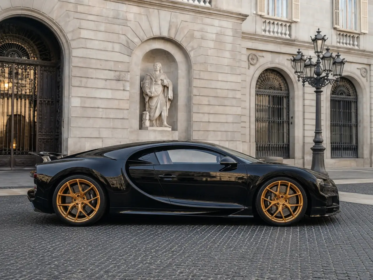 Bugatti Chiron 110 Ani 2019, Frontansicht — Munich Luxury Cars, München. Mit 1500 PS gehört der Bugatti Chiron 110 Ani zu den leistungsstärksten Fahrzeugen, die…