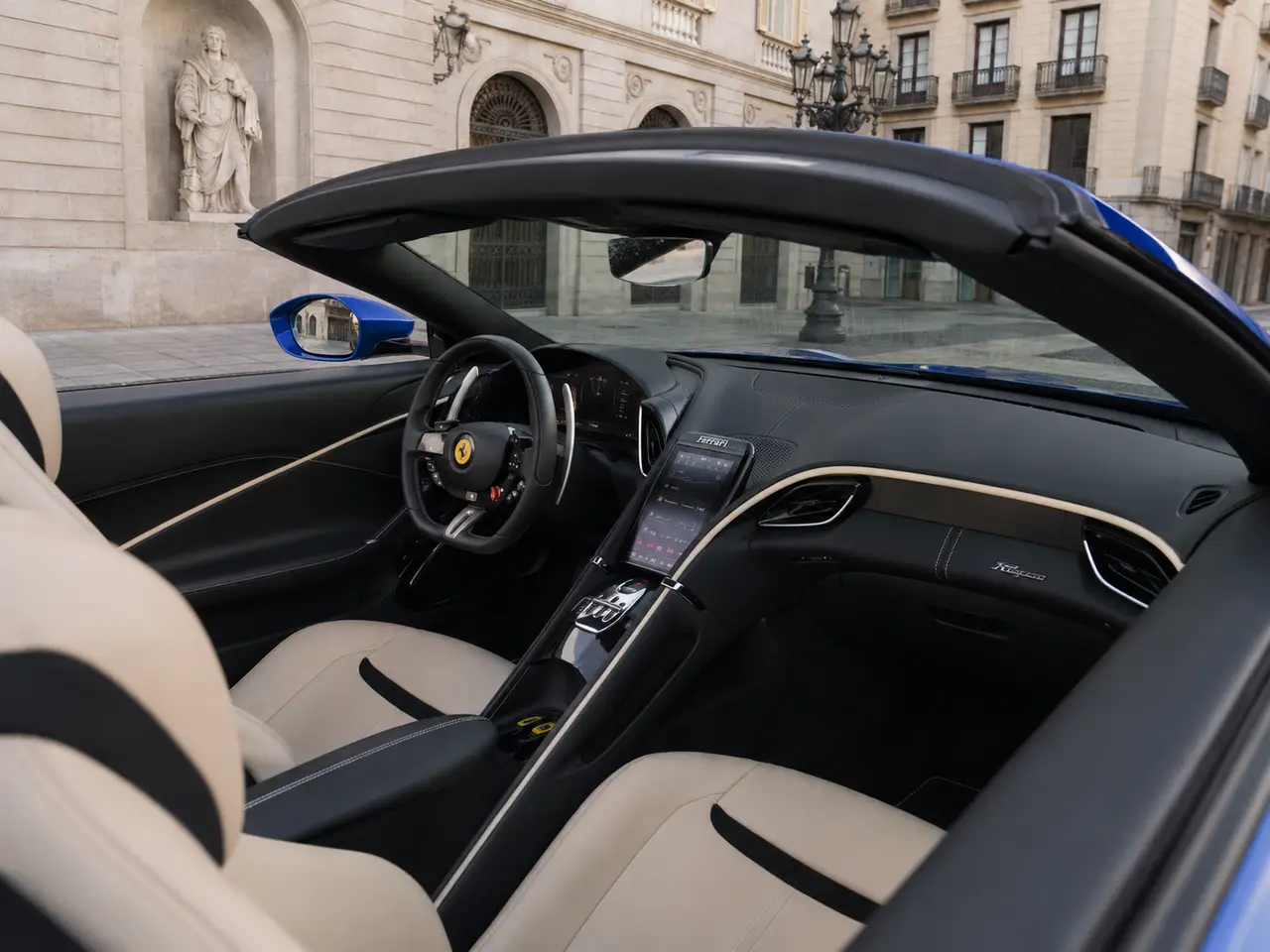 Ferrari Roma 2025, Innenraum — Munich Luxury Cars, München. Der Ferrari Roma verbindet 620 PS mit einer Karosserieform, die eher an einen Gran…
