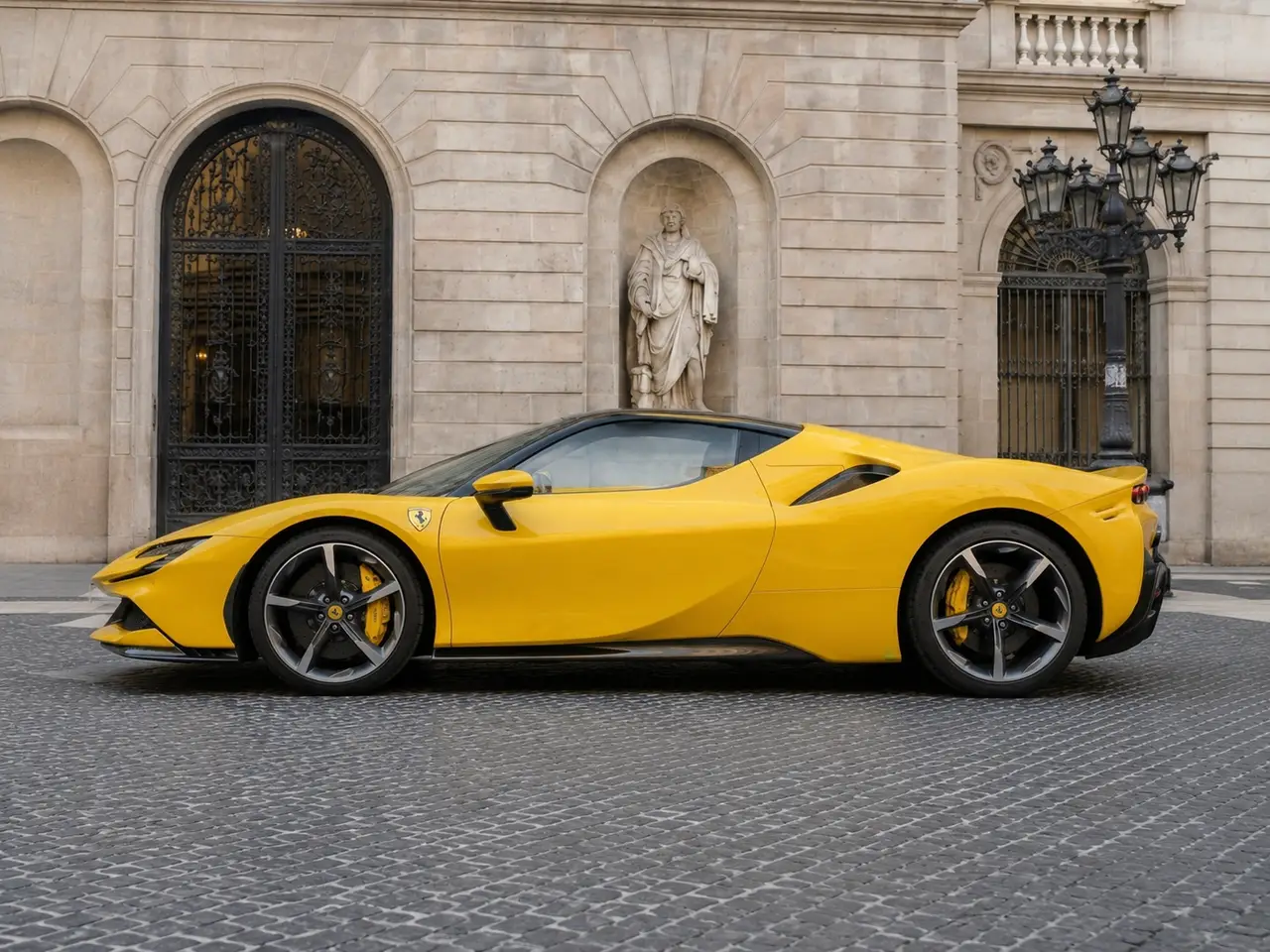 Ferrari SF90 Spider 2024, Außenansicht — Munich Luxury Cars, München. Der Ferrari SF90 Spider steht für die Verbindung aus Rennsporttechnik und offener…