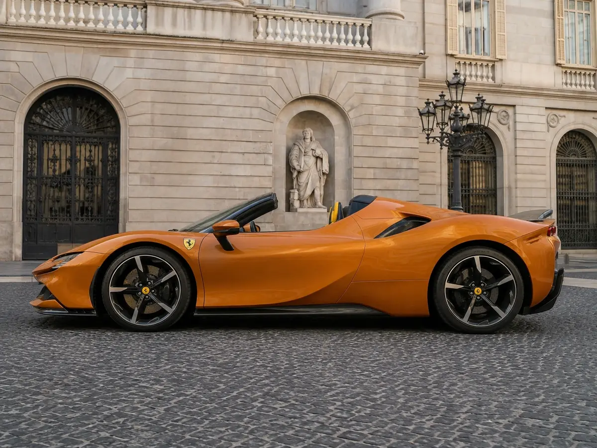 Ferrari SF90 Spider Tailor Made 2025, Außenansicht — Munich Luxury Cars, München. Der Ferrari SF90 Spider in der Tailor Made Ausführung ist die offene Variante des…