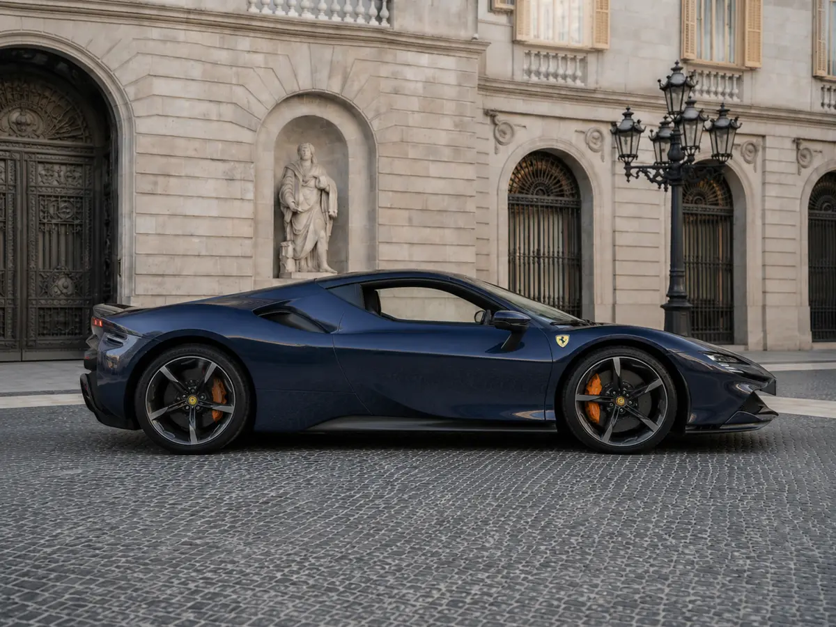 Ferrari SF90 Stradale 2025, Frontansicht — Munich Luxury Cars, München. Der Ferrari SF90 Stradale steht für die kompromisslose Spitze der Marke: 1000 PS, zwei…