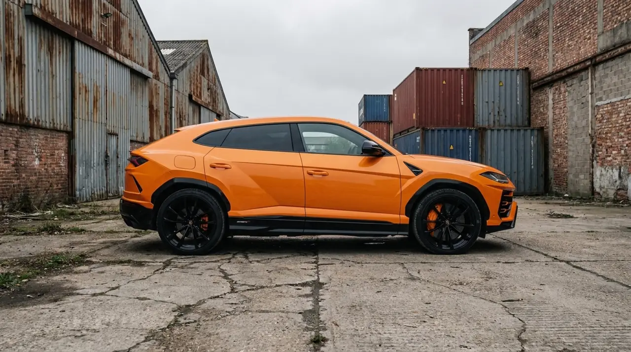 Lamborghini Urus S 2024, Außenansicht — Munich Luxury Cars, München. Der Lamborghini Urus S verbindet die Fahrdynamik eines Supersportwagens mit dem…