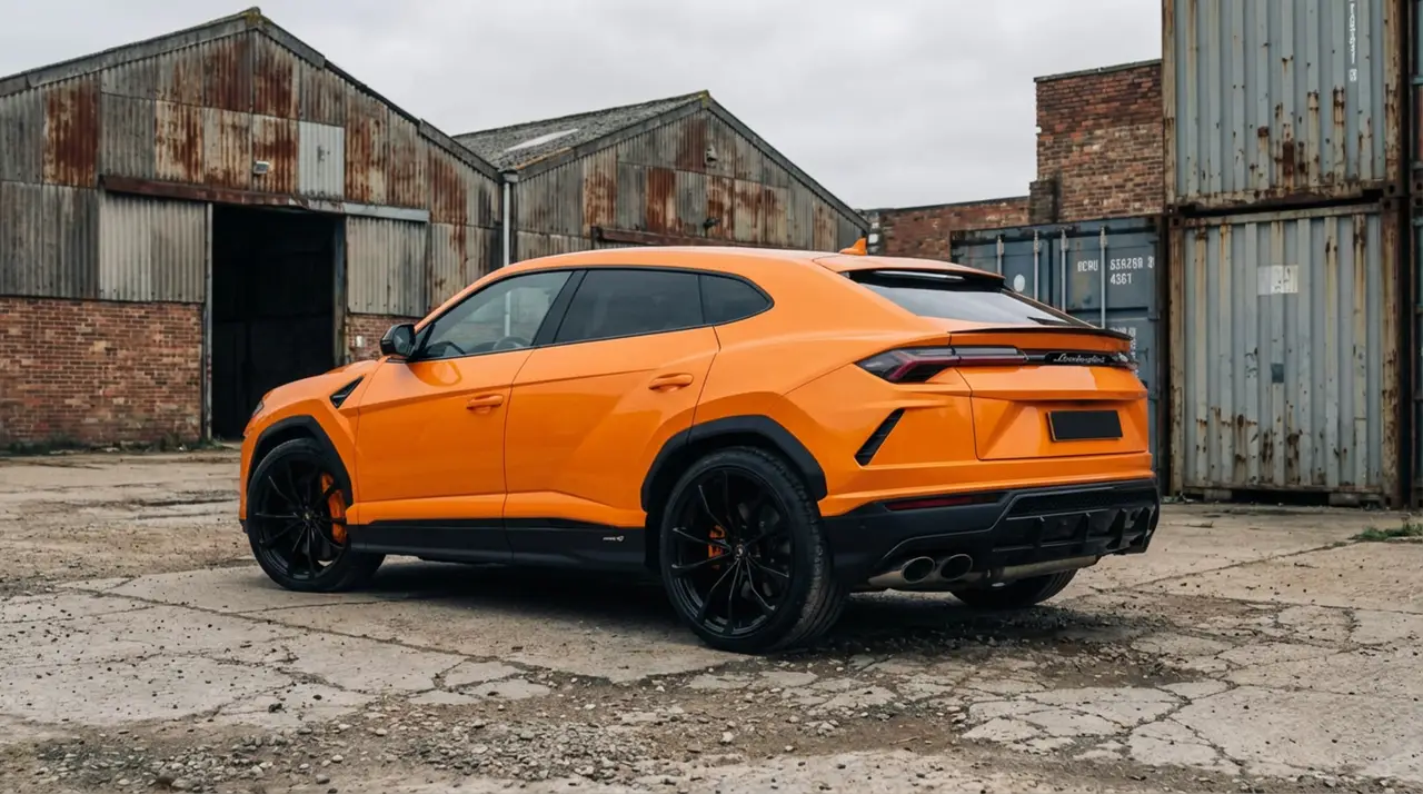 Lamborghini Urus S 2024, Frontansicht — Munich Luxury Cars, München. Der Lamborghini Urus S verbindet die Fahrdynamik eines Supersportwagens mit dem…