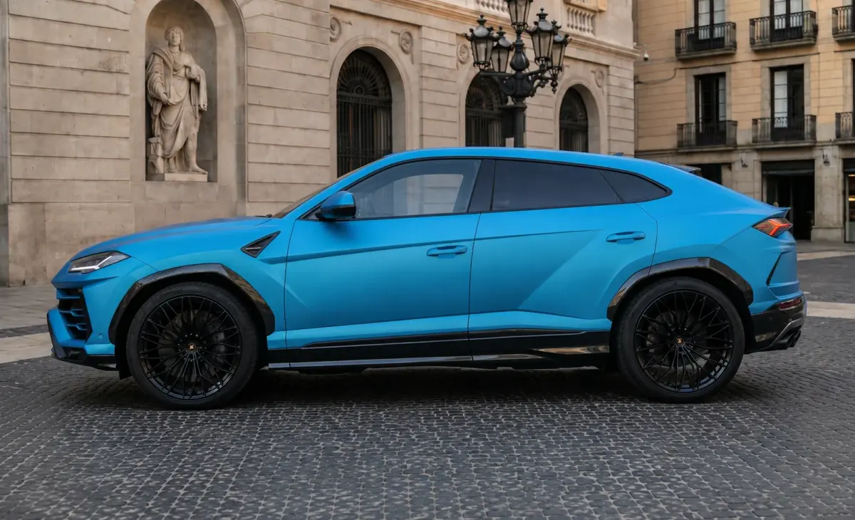 Lamborghini Urus SE 2025, Innenraum — Munich Luxury Cars, München. Der Lamborghini Urus SE verbindet die Fahrdynamik eines Supersportwagens mit dem Format…