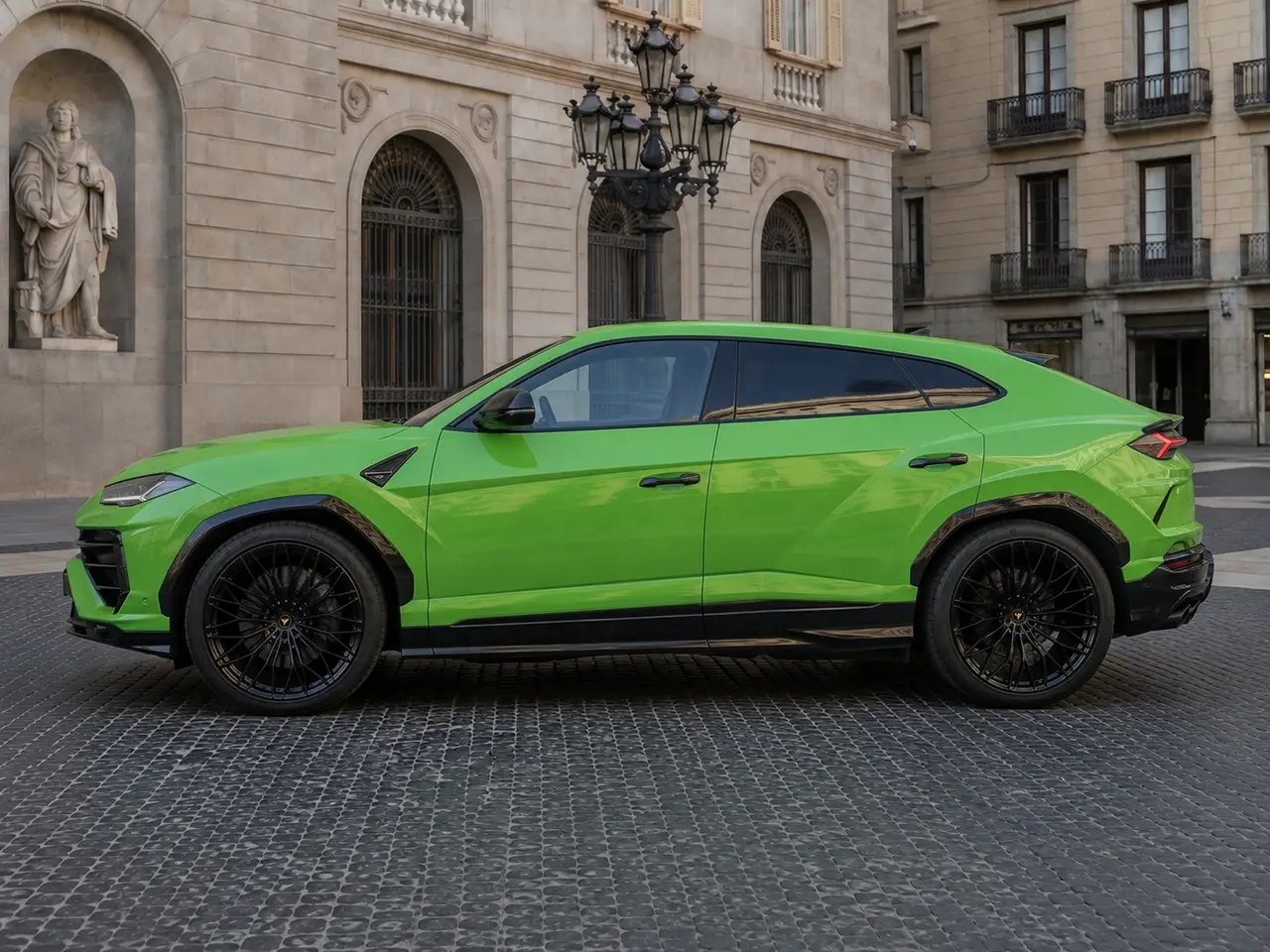 Lamborghini Urus SE 2026, Außenansicht — Munich Luxury Cars, München. Der Lamborghini Urus SE verbindet die Silhouette eines klassischen SUV mit dem Charakter…