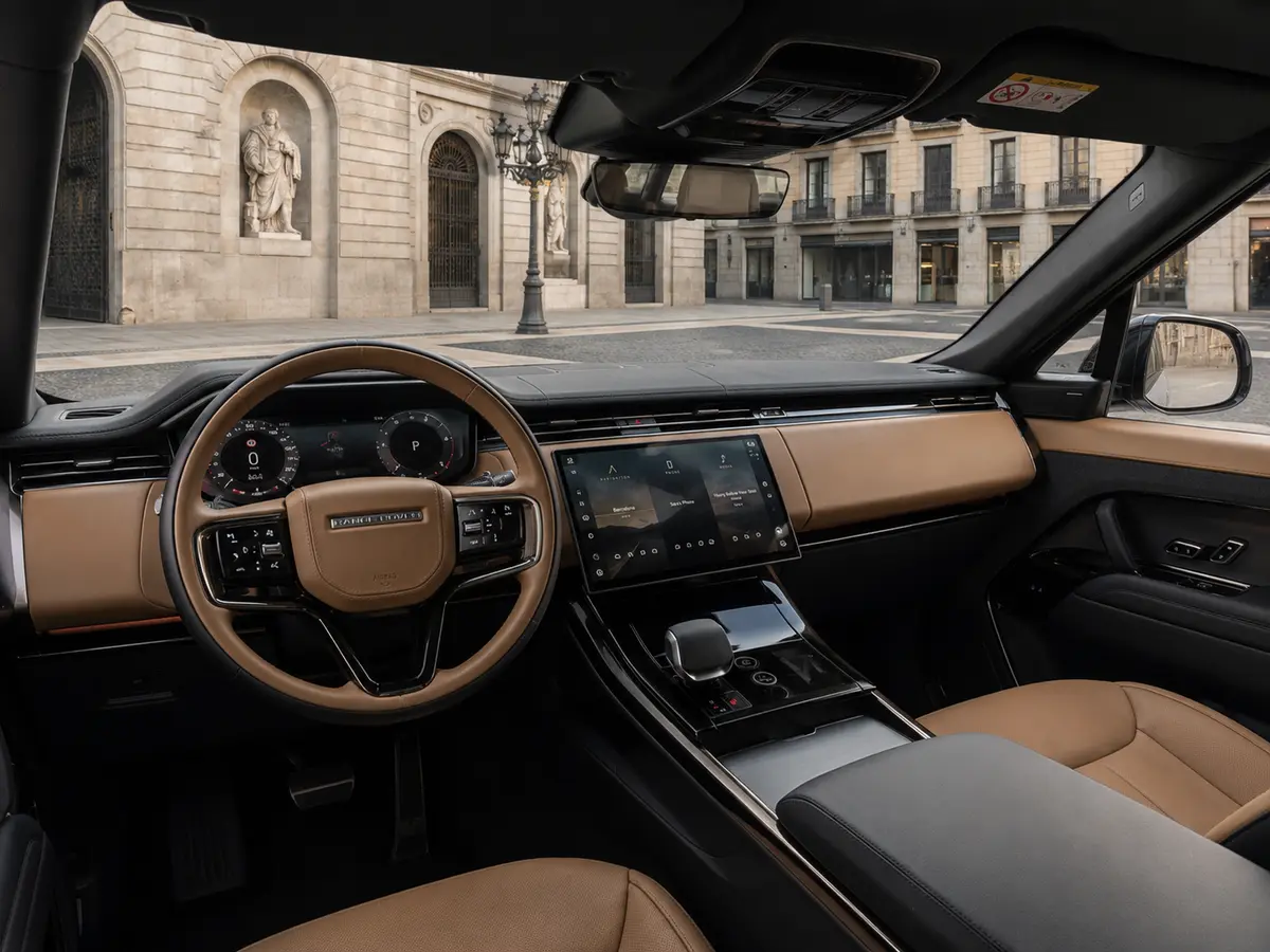 Land Rover Range Rover Sport 2025, Innenraum — Munich Luxury Cars, München. Der Range Rover Sport 2025 verbindet die Sitzposition und Übersicht eines klassischen SUV…