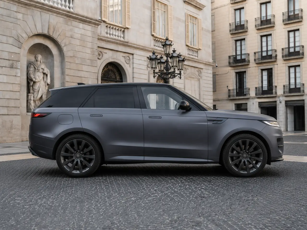 Land Rover Range Rover Sport Dynamic SE 2025, Frontansicht — Munich Luxury Cars, München. Der Range Rover Sport Dynamic SE (Modelljahr 2025) verbindet die Präsenz eines großen…