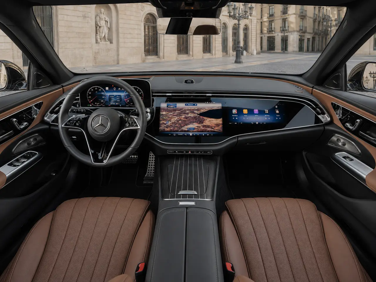 Mercedes Benz E-klasse 220d Premium Plus 2026, Innenraum — Munich Luxury Cars, München. Der Mercedes-Benz E-Klasse 220d Premium Plus, Baujahr 2026, verkörpert die Sorte Luxus,…