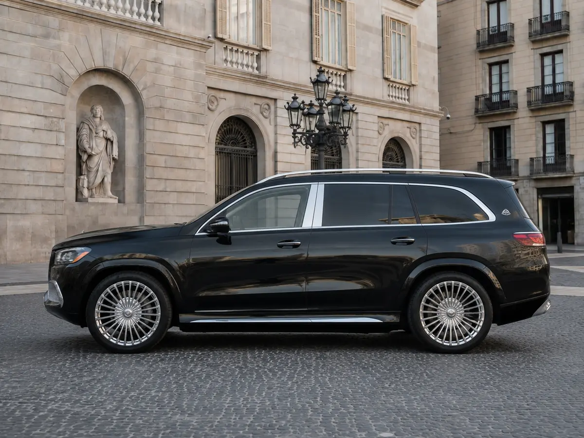 Mercedes Benz GLS Maybach 2022, Außenansicht — Munich Luxury Cars, München. Der Mercedes-Maybach GLS ist ein SUV, das sich wie eine Repräsentationslimousine fährt:…