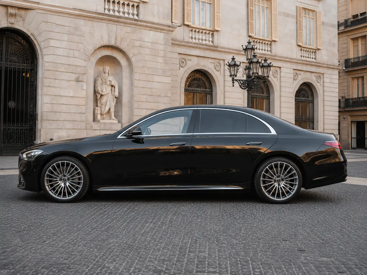 Mercedes Benz S-klasse S400 Long 4-Matic 2023, Außenansicht — Munich Luxury Cars, München. Die Mercedes-Benz S-Klasse S400 Long 4-Matic aus dem Jahr 2023 steht für die klassische…