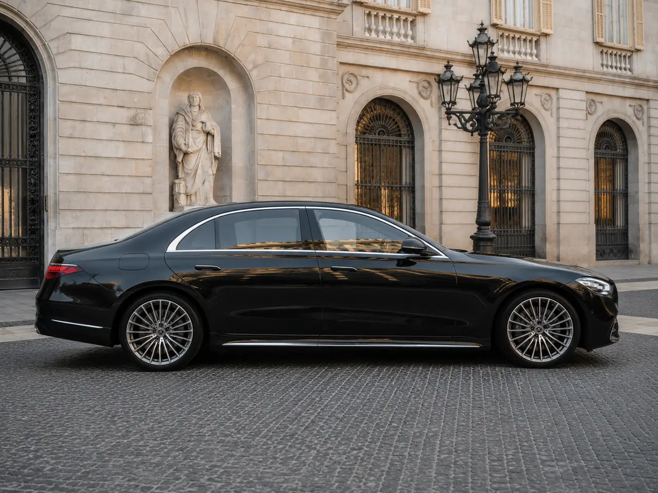 Mercedes Benz S-klasse S400 Long 4-Matic 2023, Frontansicht — Munich Luxury Cars, München. Die Mercedes-Benz S-Klasse S400 Long 4-Matic aus dem Jahr 2023 steht für die klassische…