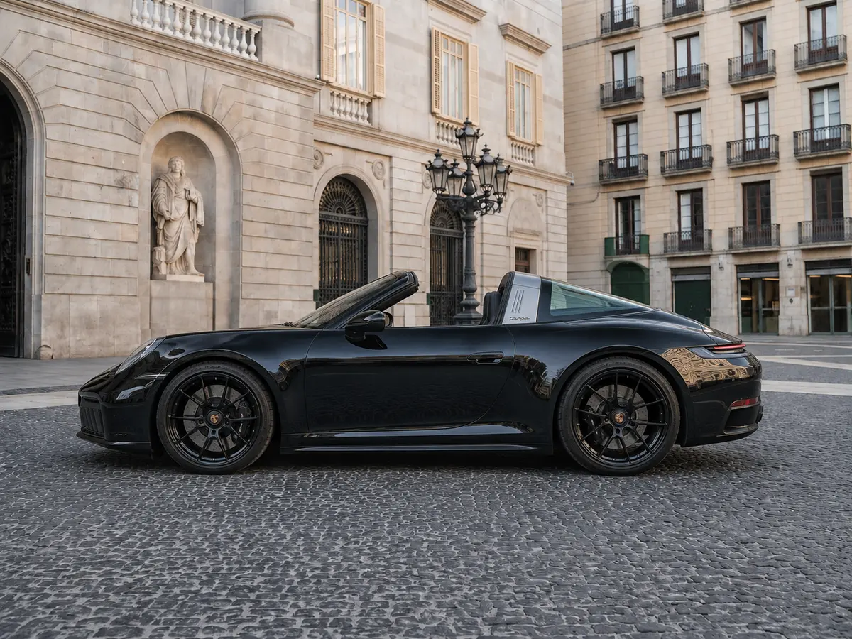 Porsche 911 Targa 2025, Außenansicht — Munich Luxury Cars, München. Der Porsche 911 Targa 2025 verbindet die charakteristische Silhouette mit dem markanten…