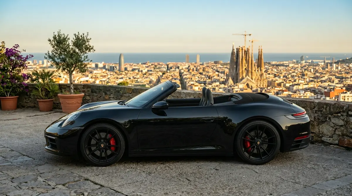 Porsche 992.2 Carrera 4 GTS Cabrio 2025, Frontansicht — Munich Luxury Cars, München