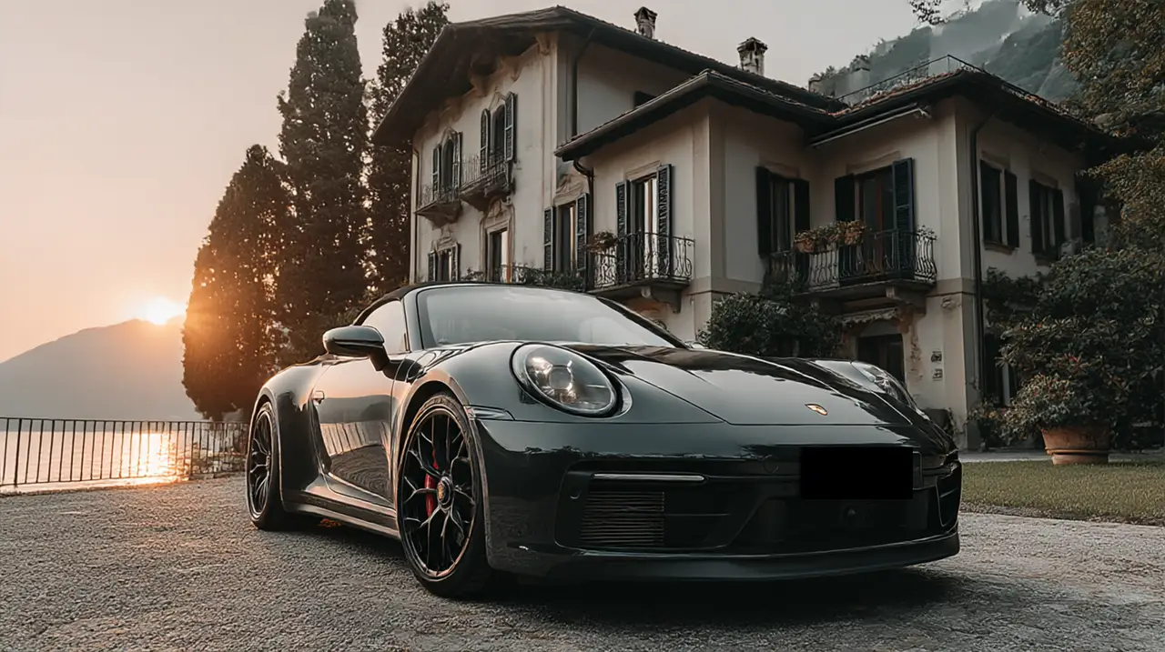 Porsche 992 Carrera 4 GTS Cabrio 2024, Heckansicht — Munich Luxury Cars, München. Der 2024er Porsche 992 Carrera 4 GTS als Cabrio verbindet zwei Welten, die selten so…