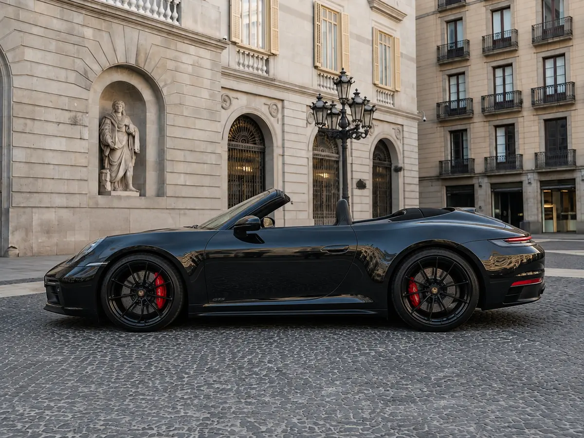 Porsche 992 Carrera 4 GTS Cabrio 2024, Außenansicht — Munich Luxury Cars, München. Der 2024er Porsche 992 Carrera 4 GTS als Cabrio verbindet zwei Welten, die selten so…
