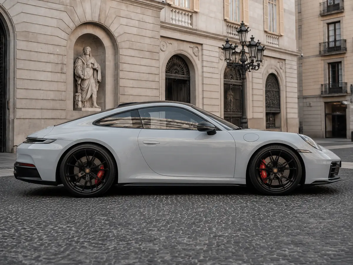 Porsche Carrera Spyder 992,2 GTS 2025, Frontansicht — Munich Luxury Cars, München. Der Porsche Carrera Spyder 992,2 GTS verbindet die Offenheit eines Cabrios mit der…