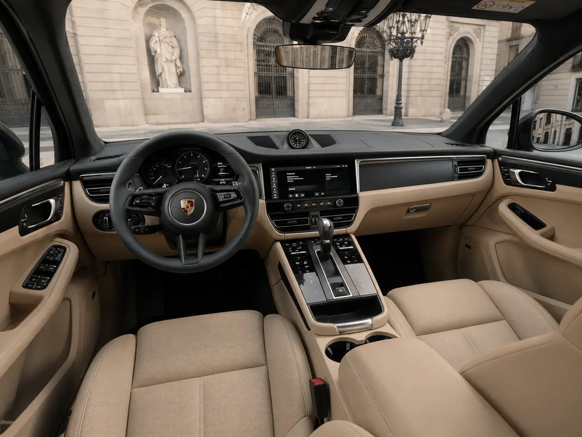 Porsche Macan 2024, Innenraum — Munich Luxury Cars, München. Der Porsche Macan verbindet die Fahrpräzision der Marke mit der Alltagstauglichkeit eines…