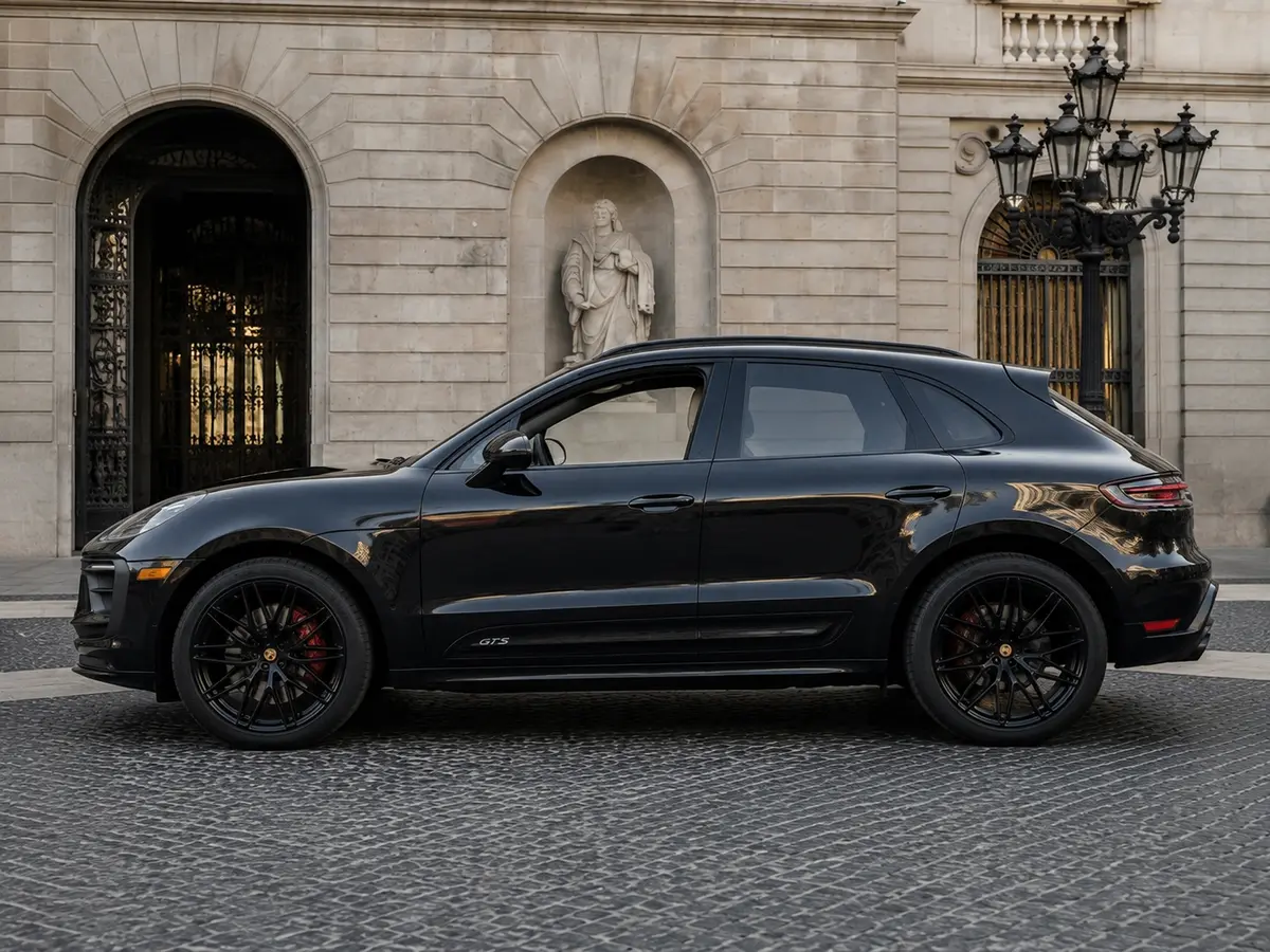 Porsche Macan GTS 2024, Außenansicht — Munich Luxury Cars, München. Der Porsche Macan GTS, Baujahr 2024, verbindet die Fahrpräzision eines Sportwagens mit…