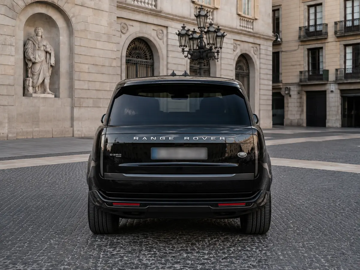 Rover Range Rover Autobiography D350 7s 2025, Heckansicht — Munich Luxury Cars, München. Der Range Rover Autobiography D350 7s verkörpert die ruhige Souveränität, für die die…