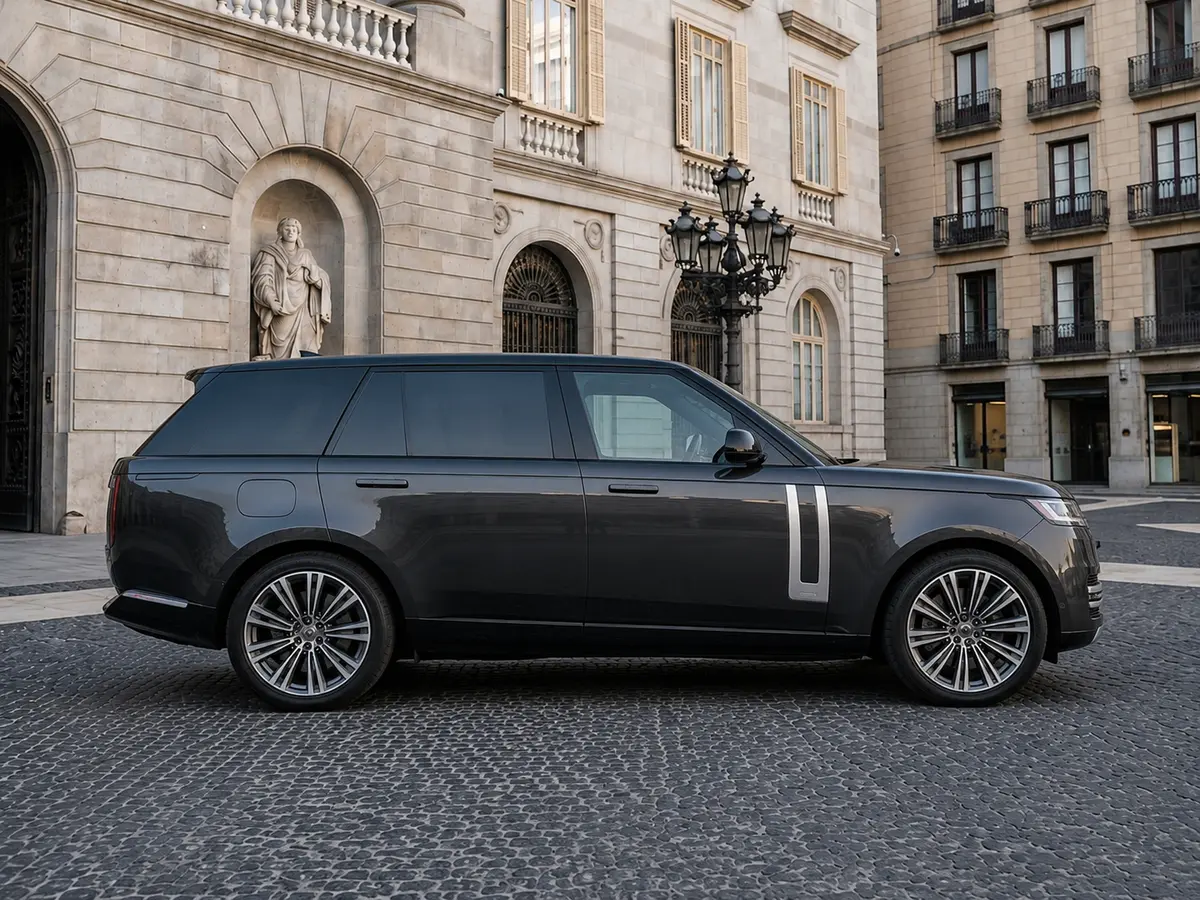 Rover Range Rover Autobiography P530 2026, Frontansicht — Munich Luxury Cars, München. Der Range Rover Autobiography P530 aus dem Modelljahr 2026 ist ein Fahrzeug, das seine…