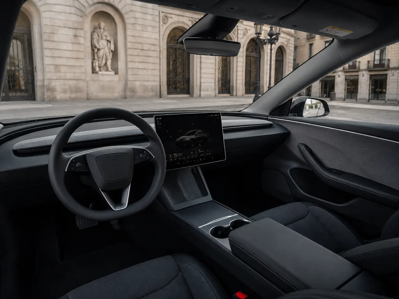 Tesla Model 3 Performance 2026, interior — Munich Luxury Cars, Munich. The 2026 Tesla Model 3 Performance is the quickest-witted car in daily traffic without…