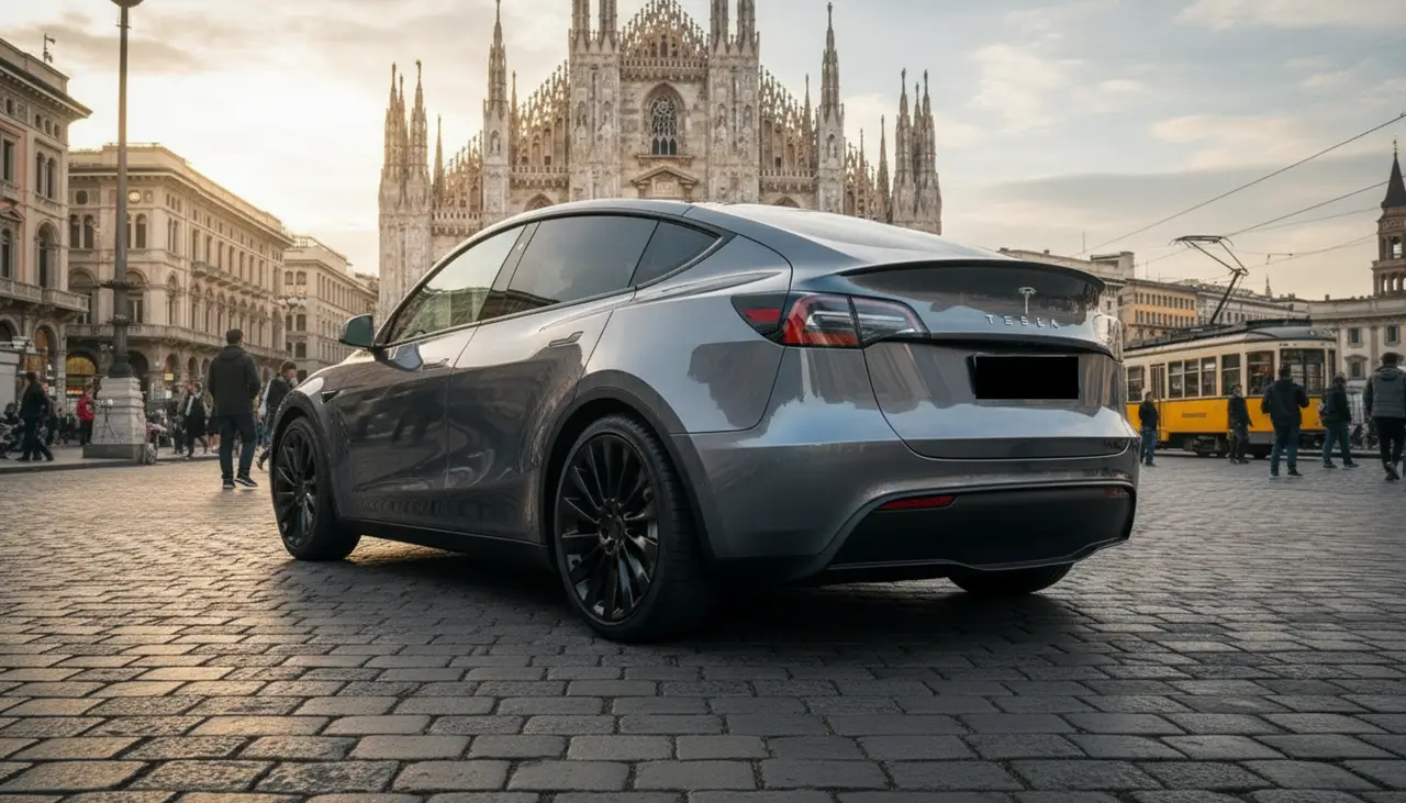 Tesla Model Y Long Range 2023, Außenansicht — Munich Luxury Cars, München. Der Tesla Model Y Long Range aus 2023 fährt sich anders als die meisten Fahrzeuge in…