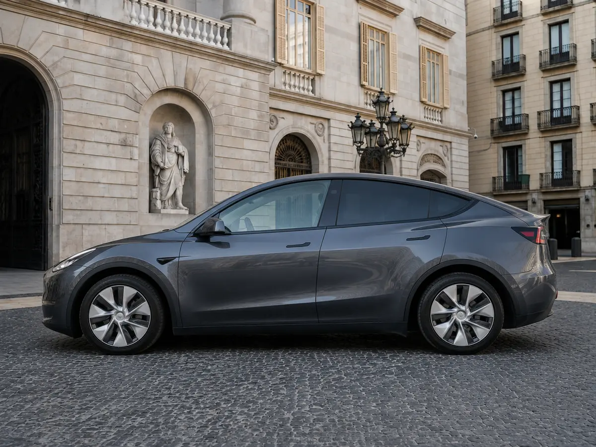 Tesla Model Y Long Range 2023, Außenansicht — Munich Luxury Cars, München. Der Tesla Model Y Long Range aus 2023 fährt sich anders als die meisten Fahrzeuge in…