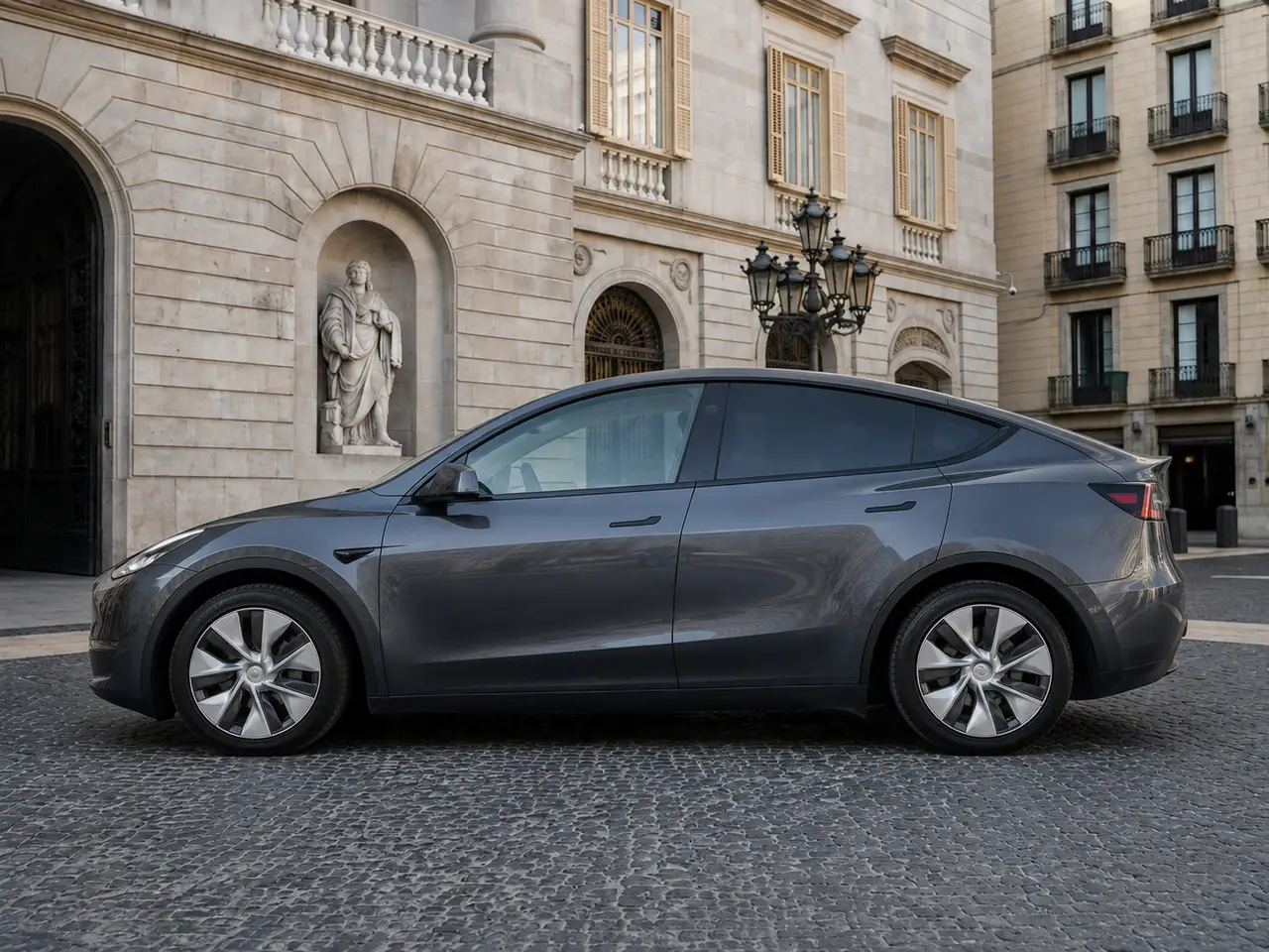 Tesla Model Y Long Range 2023, Außenansicht — Munich Luxury Cars, München. Der Tesla Model Y Long Range aus 2023 fährt sich anders als die meisten Fahrzeuge in…